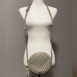 Elegant Light Gray Crossbody Bag